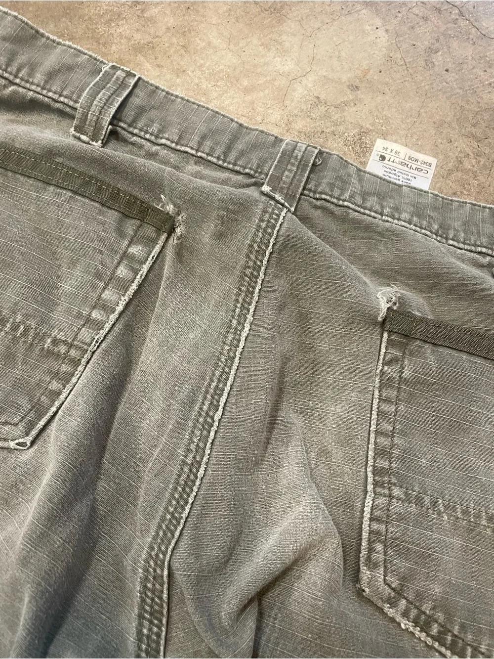Carhartt B342 MOS Relaxed Fit Distressed Cargo Pants